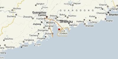 Shekou ચાઇના નકશો